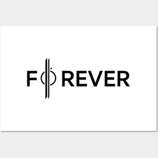 Forever - black Posters and Art